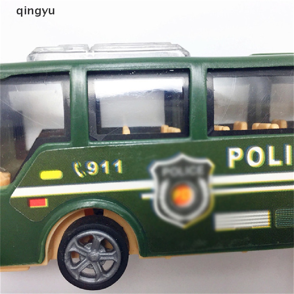 Qingyu Mô Hình Xe Buýt Hoạt Hình Bằng Nhựa Đồ Chơi Cho Trẻ Em