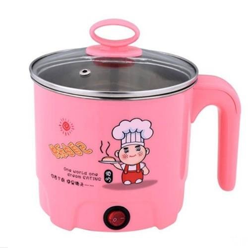 [Nồi Lẩu Uyên Ương] Ca Nấu Mì - Nồi Lẩu Điện Mini Đa Năng Siêu Tốc 1.8 Lít Kèm Xửng Hấp