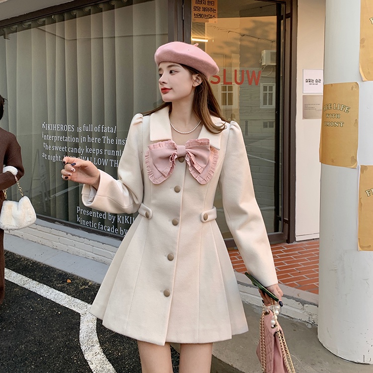 🍓🍂Áo Khoác Len Nơ Rời Phong Cách Tiểu Thư Nhẹ Nhàng 🍂🍓