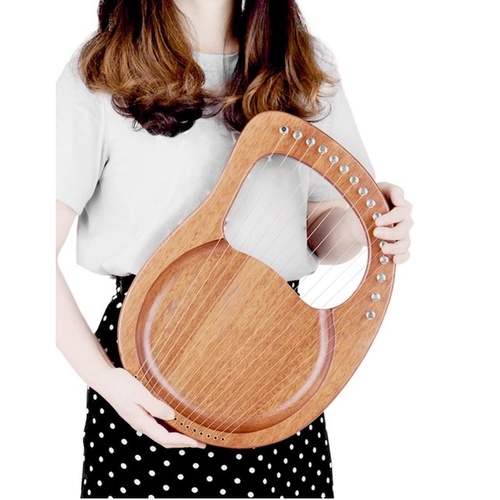 Đàn lyre 16 dây nguyên khối giá rẻ cho bạn mới tập chơi Leaf Music LYS01-Hàng chính hãng
