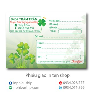 Combo Phiếu ship Shop Trâm Trần
