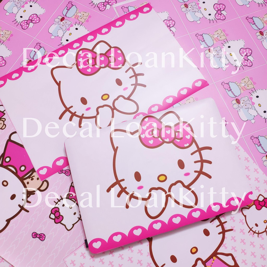 🌸LoanKitty🌸 Nhiều mẫu độc quyền decal Kitty dán laptop 💻