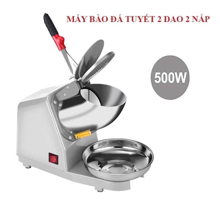 Máy Bào Đá Tuyết 2 Dao 2 Lắp, Máy Xay Đá 2 Dao Công Suất Lớn 300W