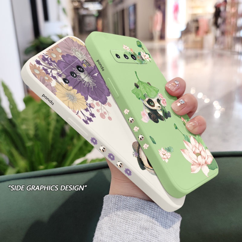 Ốp Điện Thoại Mềm Hình Gấu Trúc Sáng Tạo Cho Samsung Galaxy S10 S10E Plus S9 Plus