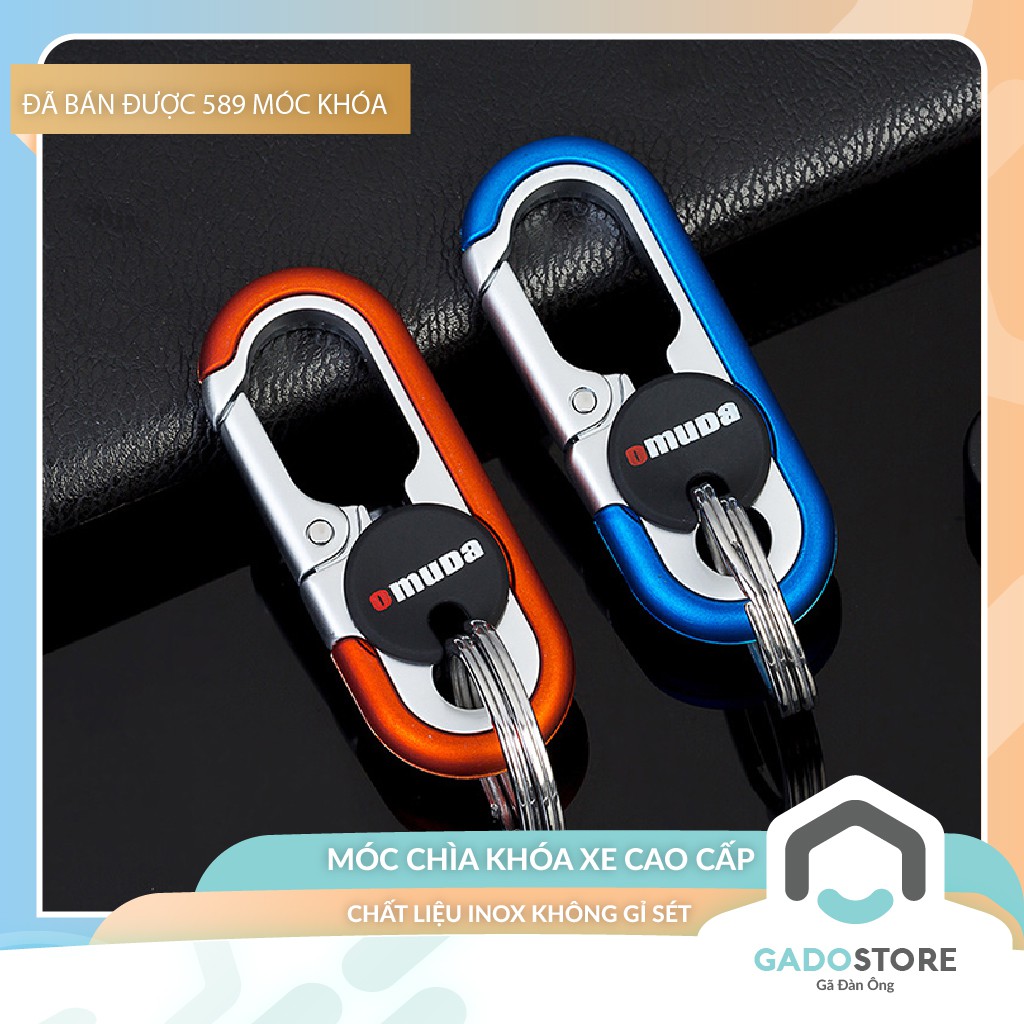 [Mã LIFEXANH03 giảm 10% đơn 500K] Móc khoá xe máy ô tô OMUDA chốt móc đĩa quần inox cao cấp 3746