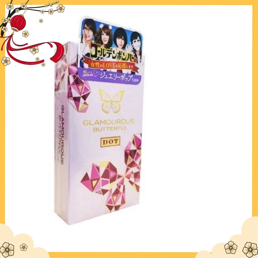 Bao cao su JEX Glamourous Dot - Hộp 8 Pcs