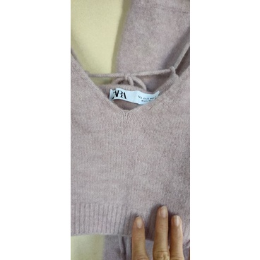 Set bộ đồ Len Lông cừu Zara Sz S, new 99%