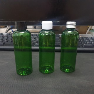 Chai nhựa Pet màu xanh lá 100ml nắp đậy