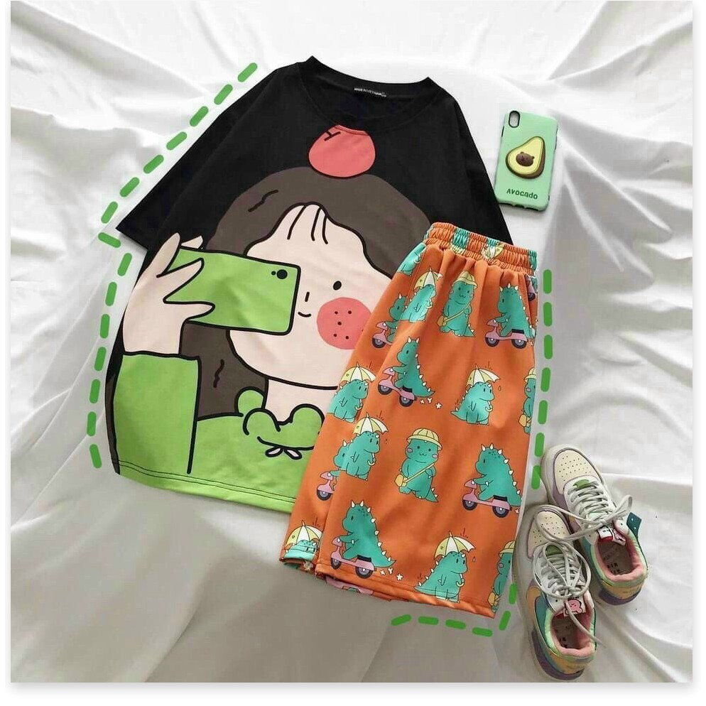 SET THUN NỮ COTTON,NHIỀU MÀU SẮC XINH XẮN,THIẾT KẾ HỌA TIẾT SINH ĐỘNG KHÁNH AN FASHION