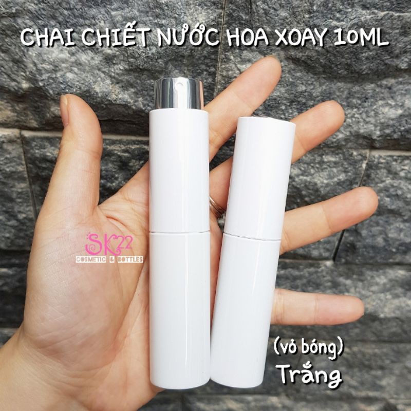 Mua càng NHIỀU càng GIẢM SÂU❤[TẶNG VÒI CHIẾT]CHAI CHIẾT NƯỚC HOA XOAY 10ML(Vỏ bóng/nhám)❤
