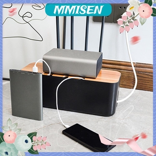 Home Desktop Network Line Bin Cable Storage Box Charger Socket Organizer