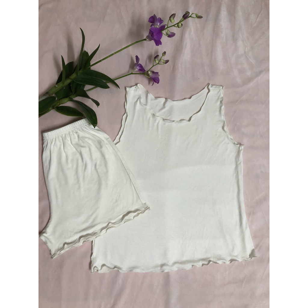 Đồ Bộ Mặc nhà ,đồ bộ thun sát nách, 3 size, 40-65kg, Cotton lụa 4 chiều, mát mịn thấm mồ hôi | BigBuy360 - bigbuy360.vn