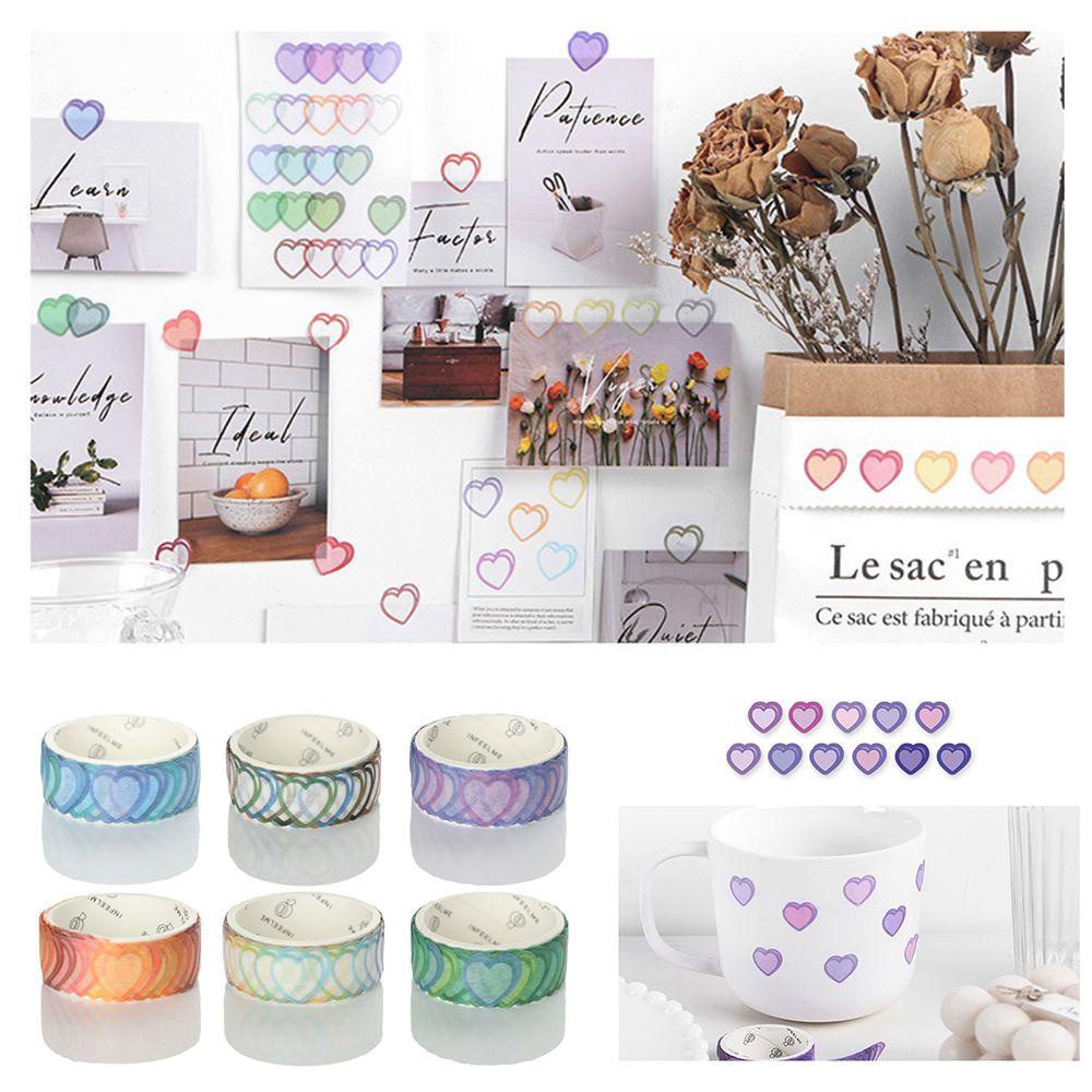 Cuộn Băng Dính Hình Trái Tim Dùng Trang Trí DIY