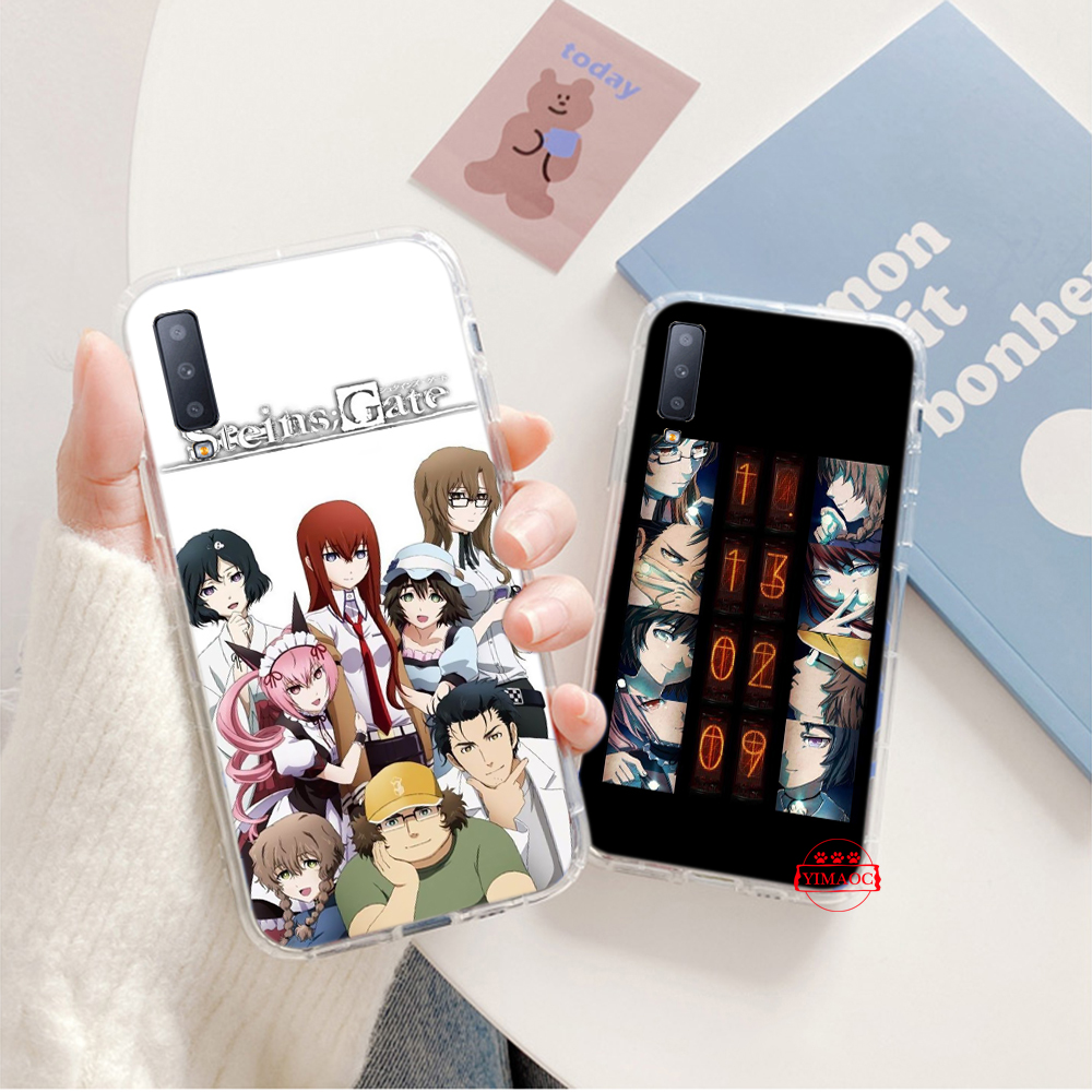 Ốp Điện Thoại Mềm Trong Suốt Hình Anime Steins Gate 284c Cho Samsung J4 J5 J6 Plus J7 Prime J8 2018 M20 M31