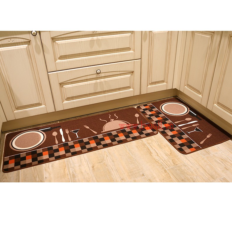 Bộ 2 thảm bếp cao cấp 120x40 và 60x40