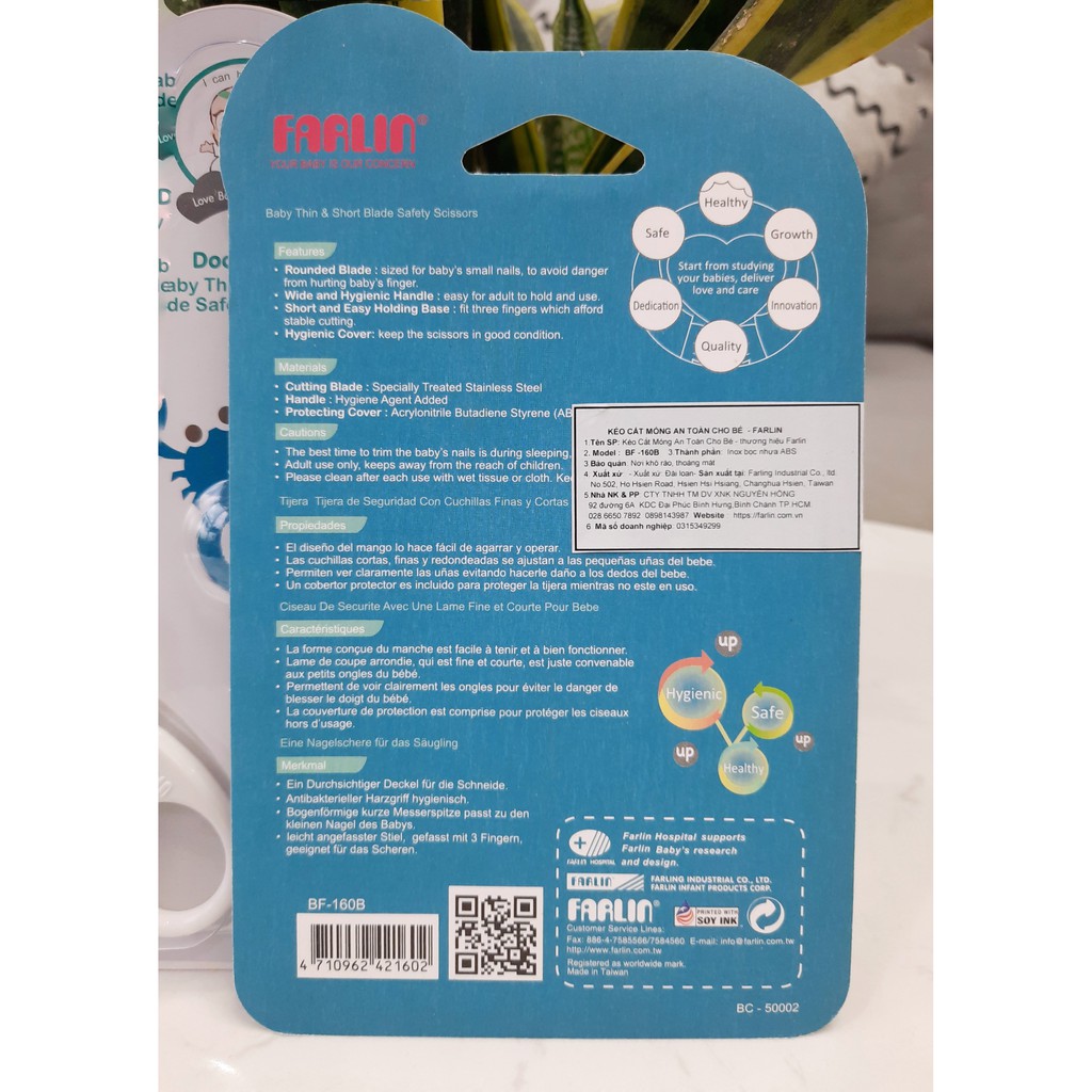 Kéo Cắt Móng Tay Cho Bé FARLIN- BF-160B