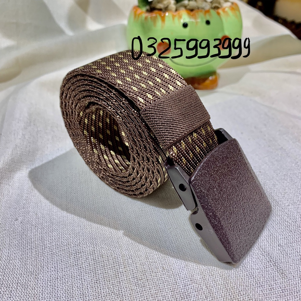 Thắt Lưng Nam – Chất Liệu Vải Dù Đầu Khóa Nhựa Trơn – Trẻ Trung Năng Động