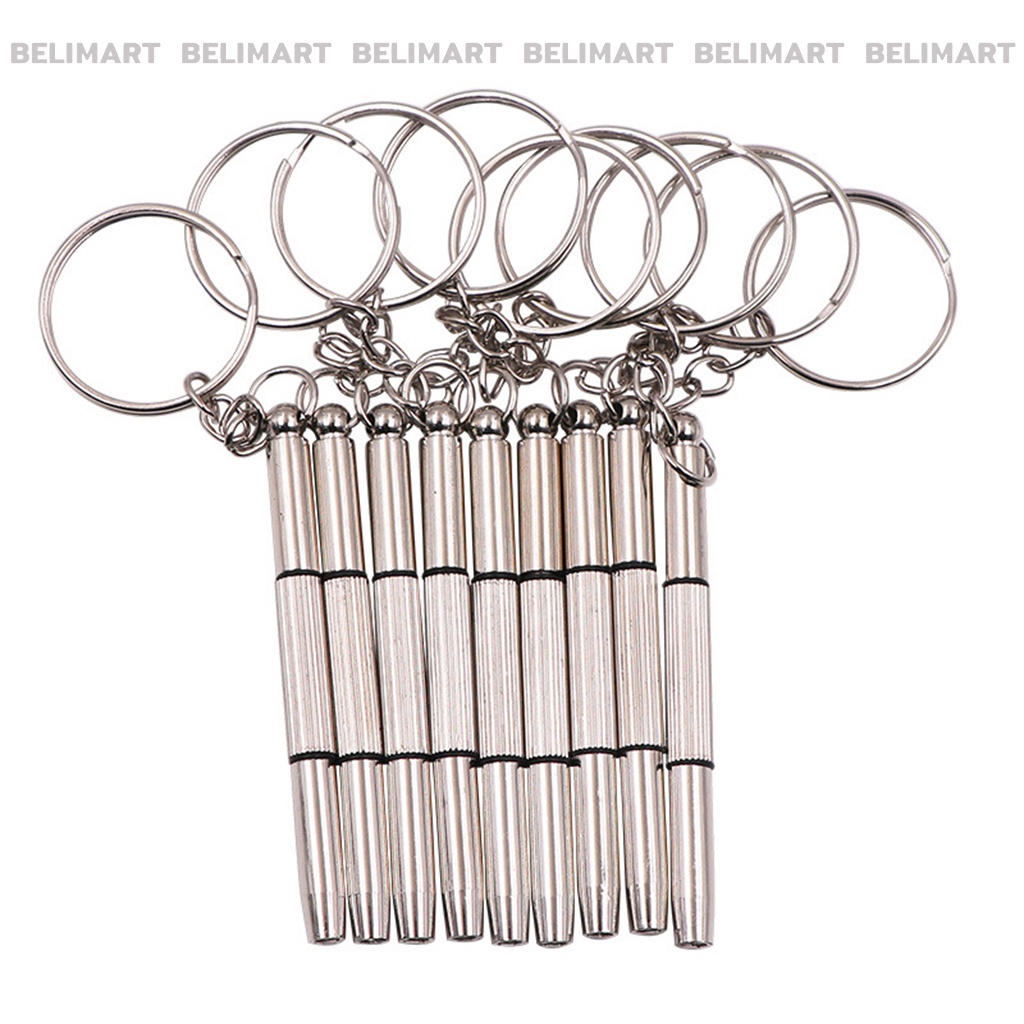 Tua vít đa năng 3 trong 1 sửa mắt kính, đồng hồ, điện thoại, máy tính, đồ gia dụng tích hợp móc khóa Beli BL025