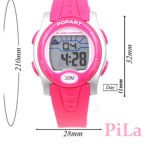 Đồng Hồ Thể Thao Bé Gái PoPart P30M Chống Nước | BigBuy360 - bigbuy360.vn