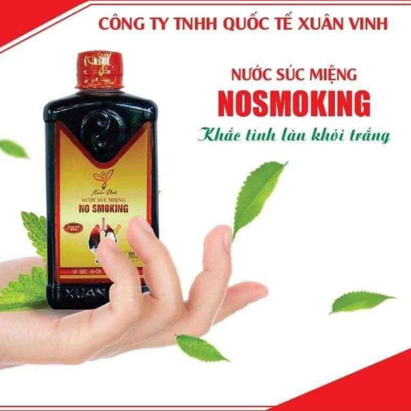 NƯỚC SÚC MIỆNG CAI THUỐC LÁ NO SMOKING Cai Thuốc Lá, Lào Chỉ Sau 1 Tuần