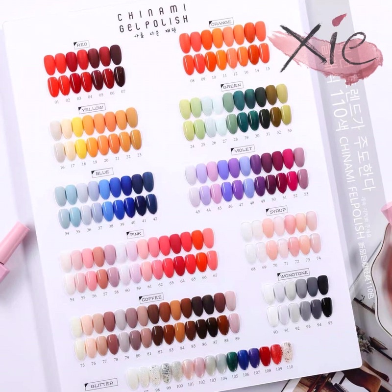 SET SƠN CHINAMI 110 MÀU - XIE dụng cụ nail&amp;mi ♥️