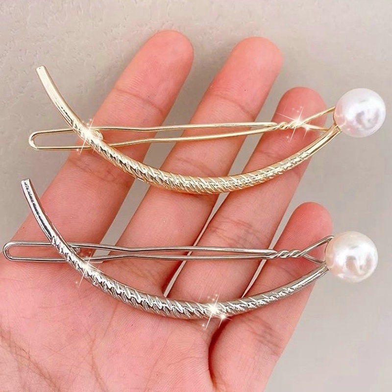 Kẹp Tóc Hình Bướm Đính Ngọc Trai Thời Trang Cho Nữ