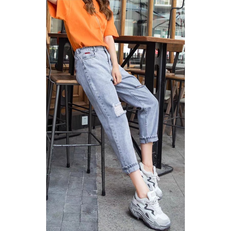 Quần bò baggy nữ quần jean baggy nữ quần jeans nữ lưng cao cạp cao quần nữ đẹp 3 size S M L hot 2022 SKShop22 | BigBuy360 - bigbuy360.vn
