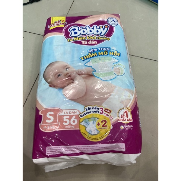 Tả dán Bobby size S 56 miếng (tặng 2m cùng loại)