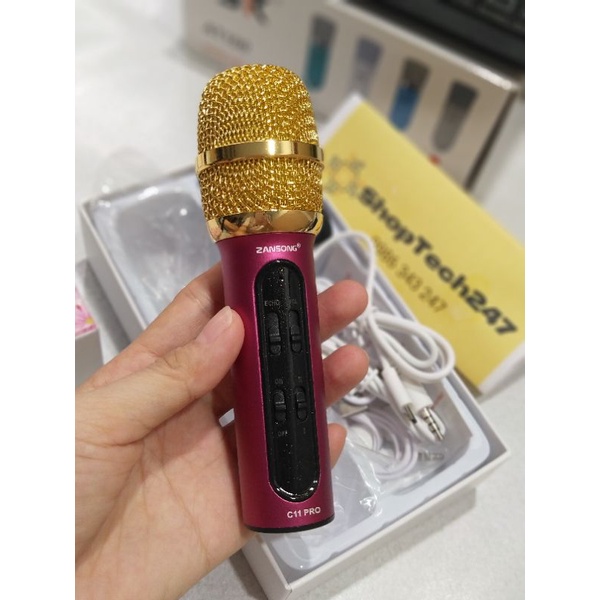 Micro Livestream C11 Pro Hát Siêu Hay - Mic Hát Karaoke Trên Điện Thoại