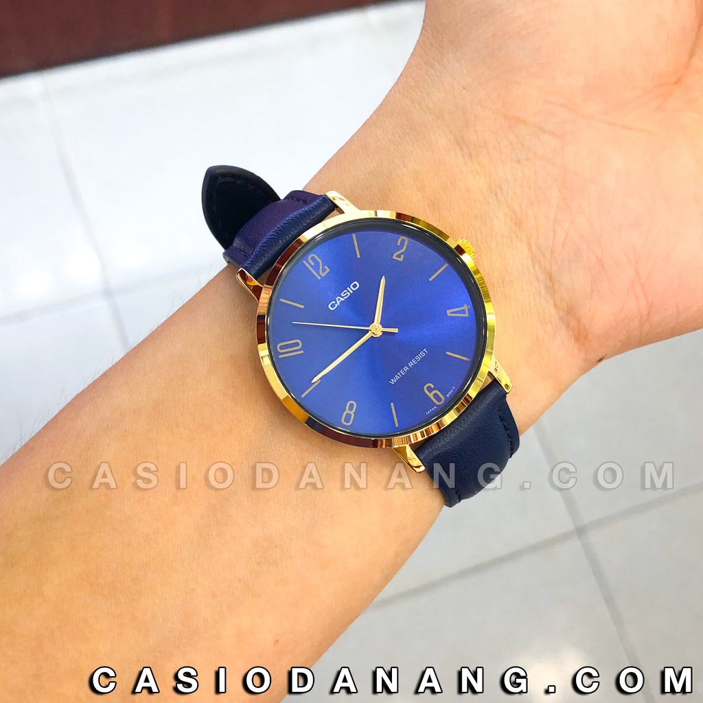 Đồng hồ nữ dây da Casio chính hãng Anh Khuê LTP-VT01GL-2BUDF (34mm)