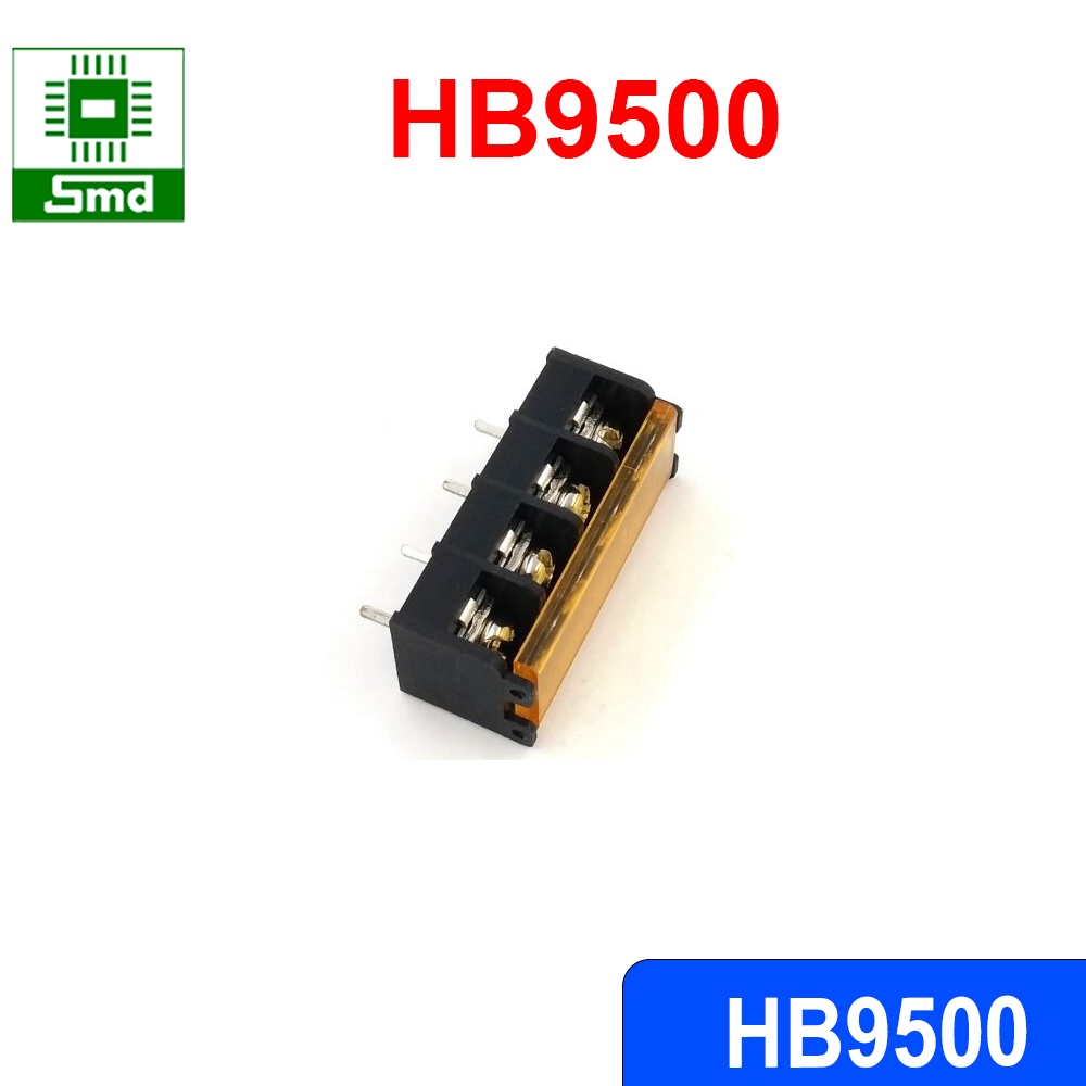 HB9500 Có nắp che Domino, Connecter, Cầu Đấu 9.5MM Màu Đen Có Nắp Bảo Vệ Các Loại header 2P 3P 4P 6P 8P các loại HB 9500