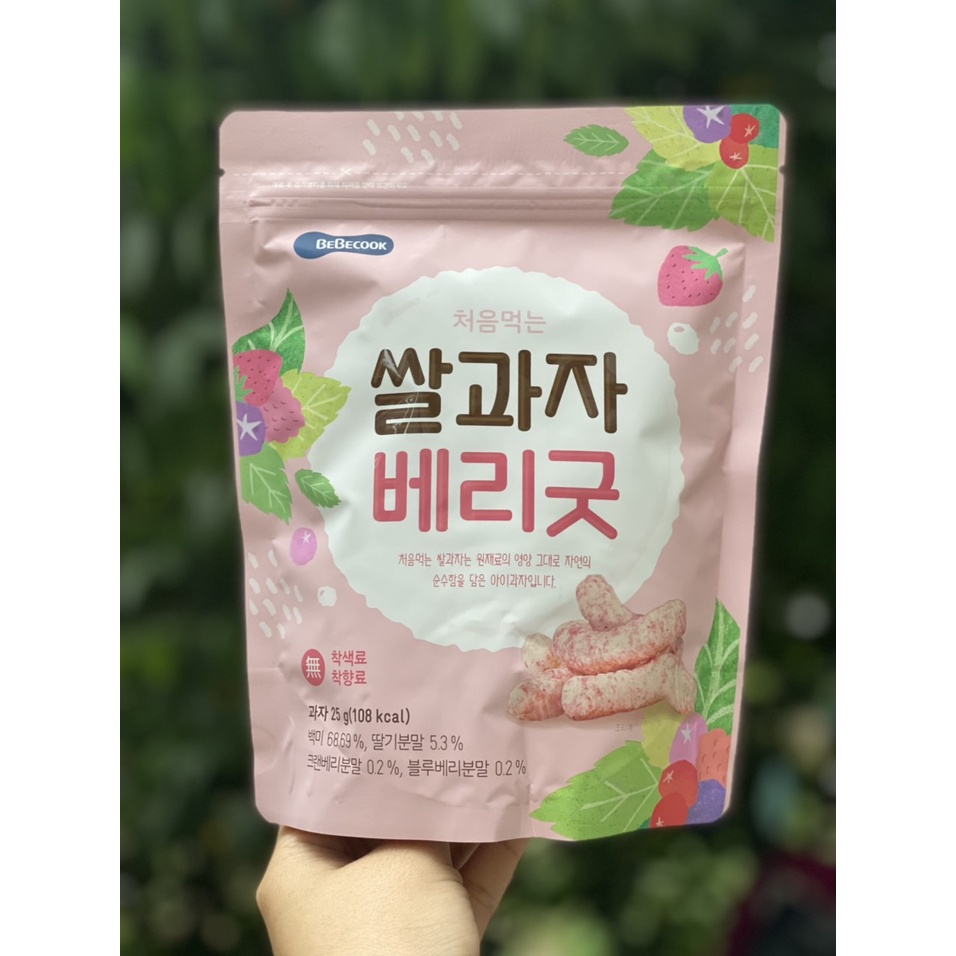 BEBECOOK j Bánh ăn dặm yến mạch hữu cơ hỉnh que cho bé 6m+ 25g