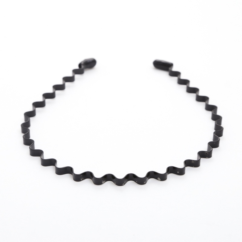 Băng đô kim loại hình gợn sóng đơn giản phong cách Hàn Quốc