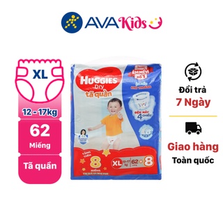 Tã quần Huggies Dry size XL 62 miếng