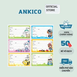 Nhãn vở có keo dán sẵn cho học sinh nhãn vở thiên long tp -nbl01 ankico
