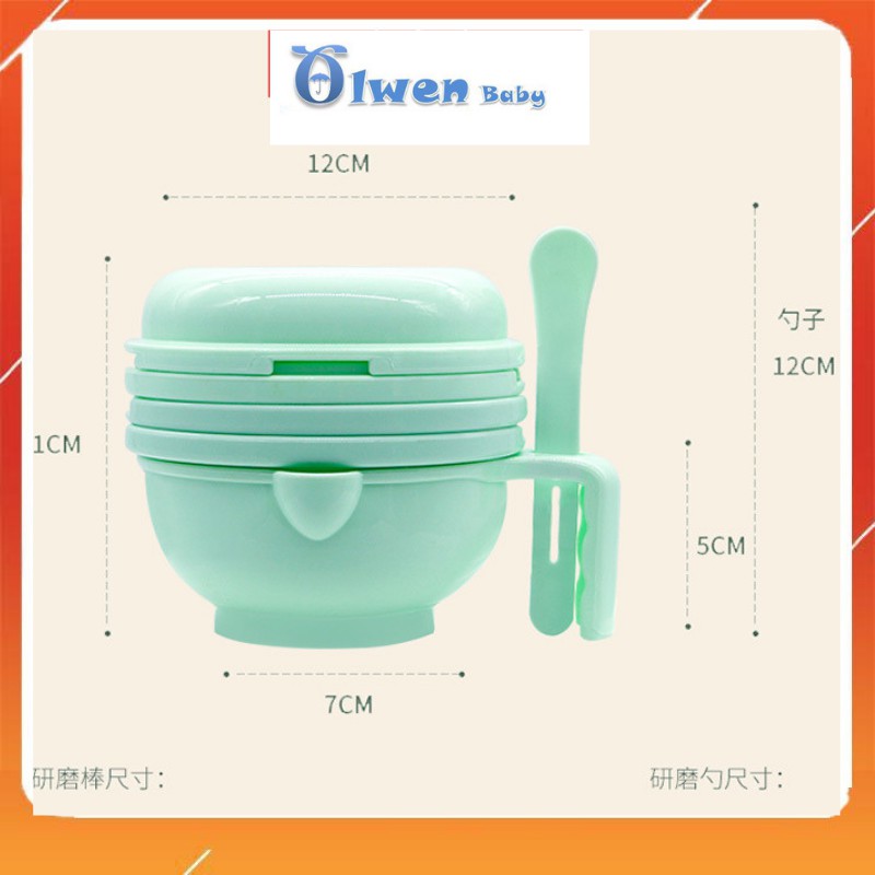 Bộ chế biến đồ ăn dặm cho bé 9 món, dụng cụ nghiền vắt cam, bào mài, rây lọc mắt nhỏ, chày siêu tiện lợi cho mẹ nấu ăn