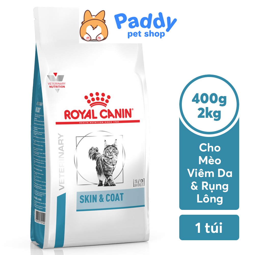 Hạt Royal Canin Skin &amp; Coat Hỗ Trợ Mèo Viêm Da, Rụng Lông