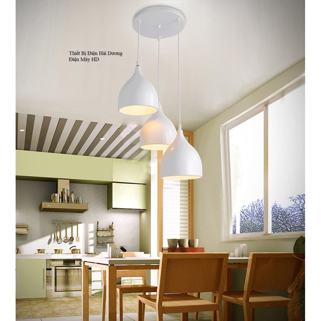 Đèn thả trần trang trí giọt nước bé TN259 18cm (Trắng) - Bảo hành 12 tháng