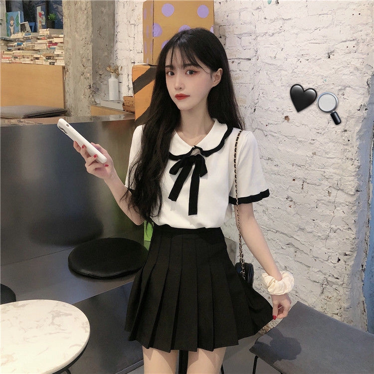 Áo Dệt Kim Ngắn Tay Phong Cách Hàn Quốc Cho Nữ