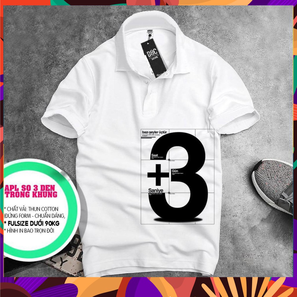 Áo thun nam in hình đẹp số 3 siêu đẹp ✨ Áo phông cotton co giãn 4 chiều cao cấp ✨ Áo polo nam đẹp