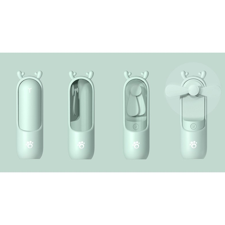 Quạt cầm tay Xiaomeng - Quạt cầm tay mini phun sương | BigBuy360 - bigbuy360.vn