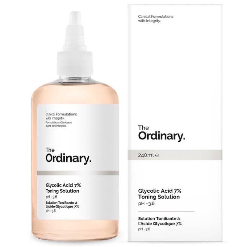 ( Bill + Auth)Toner tẩy da chết hoá học The Ordinary glycolic Acid ÂH 7%