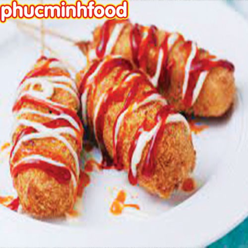 Xúc Xích Hotdog Phô Mai Hàn Quốc Siêu Ngon - Khay 6 Que