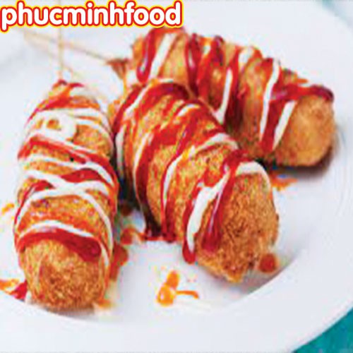 Xúc Xích Hotdog Phô Mai Hàn Quốc Siêu Ngon Khay 6 Que