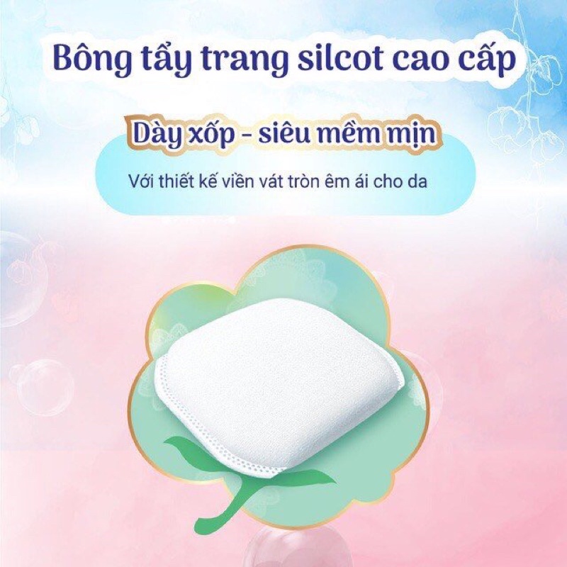 Bông tẩy trang cao cấp Nhật Bản Silcot Unicharm (66 miếng)