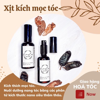 Tinh chất xịt kích mọc tóc Bồ kết & Gừng cho tóc hói, bị bò liếm - Giúp tóc mọc nhanh dày dài, giảm rụng tóc