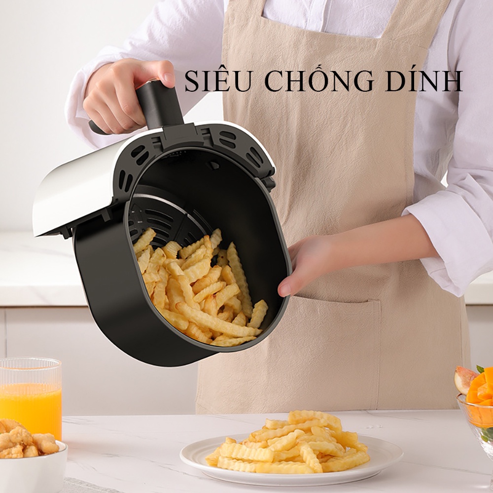 Nồi chiên không dầu Monda 4.5L công nghệ Nhật Bản - 6 chế độ chiên nướng tiêu chuẩn - Màn hình cảm ứng - Bảo hành 2 năm