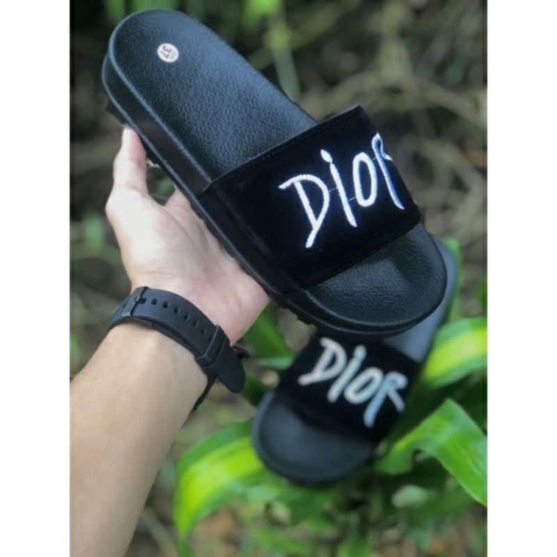 Dép nam quai ngang dior đế cao 5cm thời trang Xanta DO010