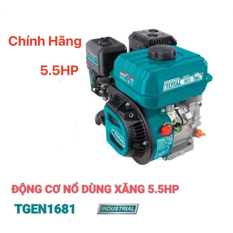 TOTAL Động cơ nổ dùng Xăng 5.5HP TGEN1681 (Cam kết Chính Hãng 100%)