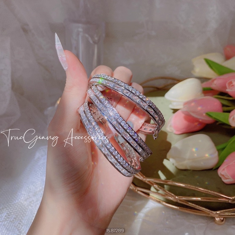 Vòng tay full đá siêu sang